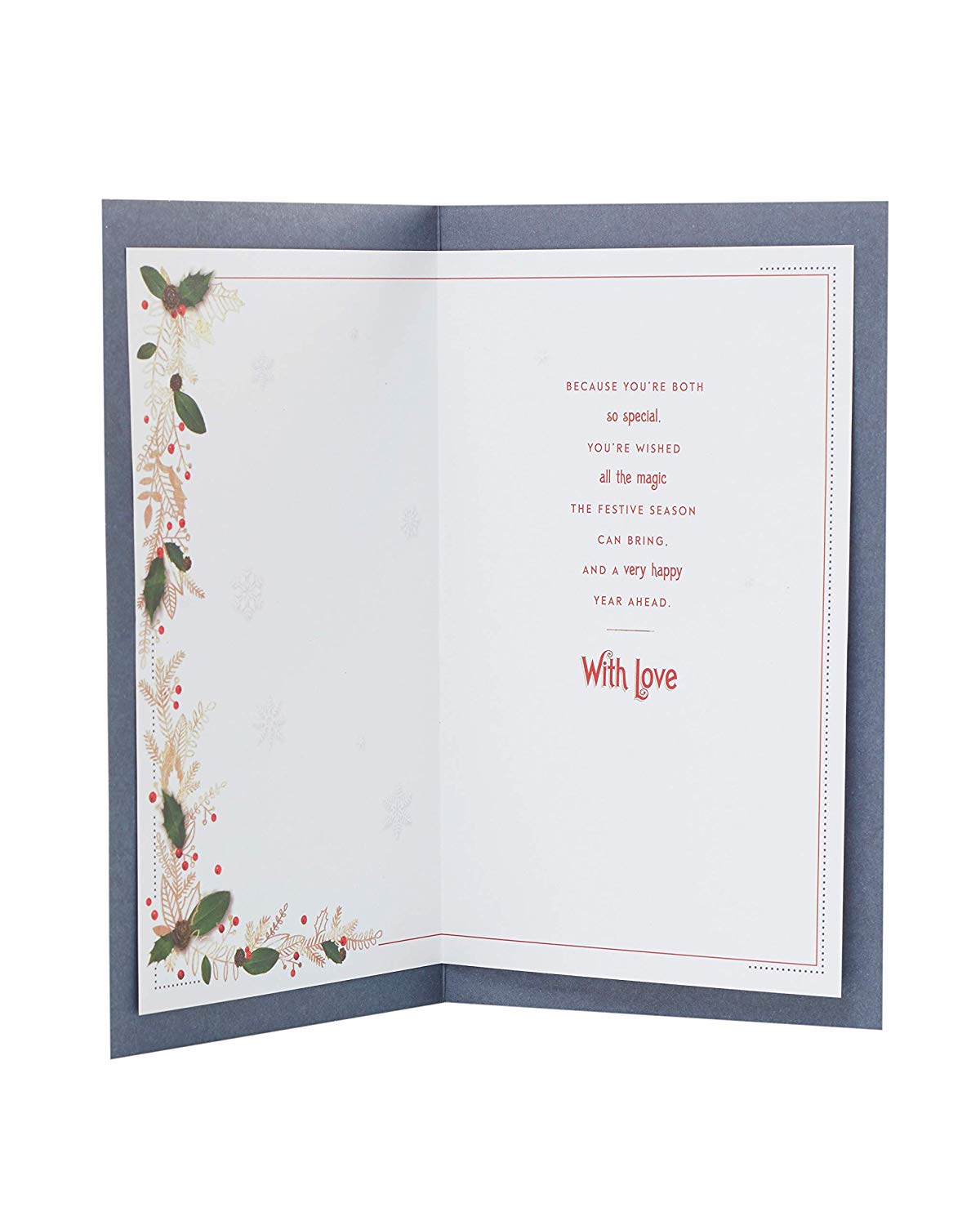 Dad and Partner Luxury Christmas Card