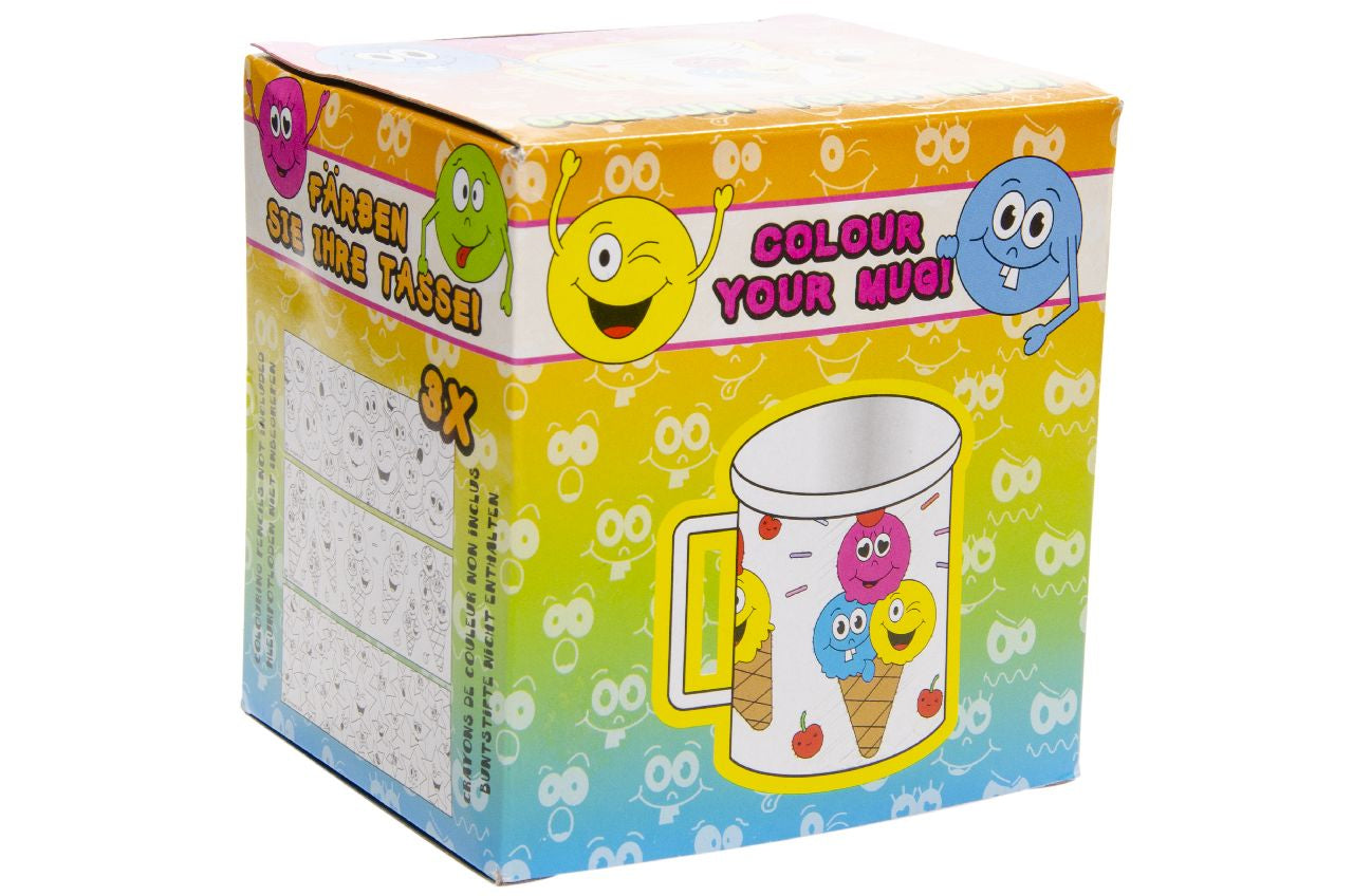 Emotion Faces Theme Color Your Own Mug