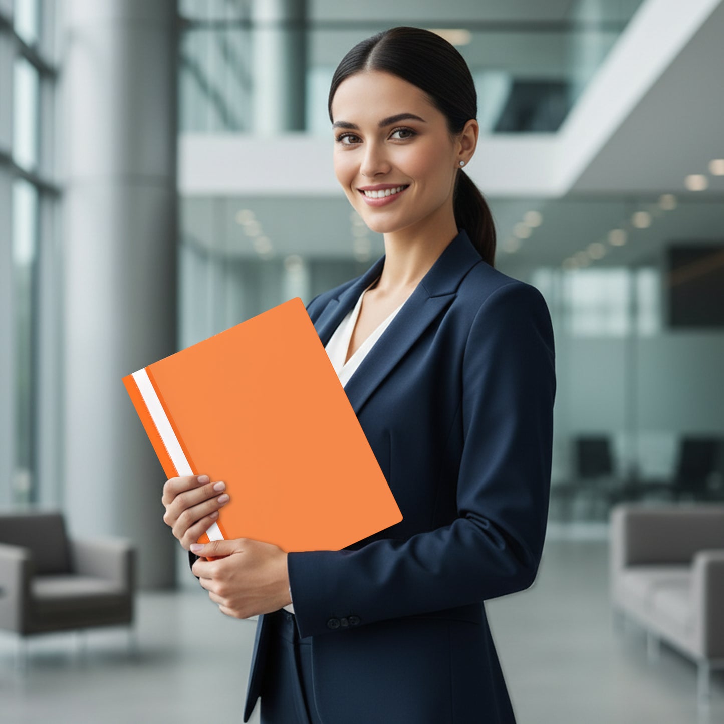 Pack of 12 Blue A4 Project Folders by Janrax