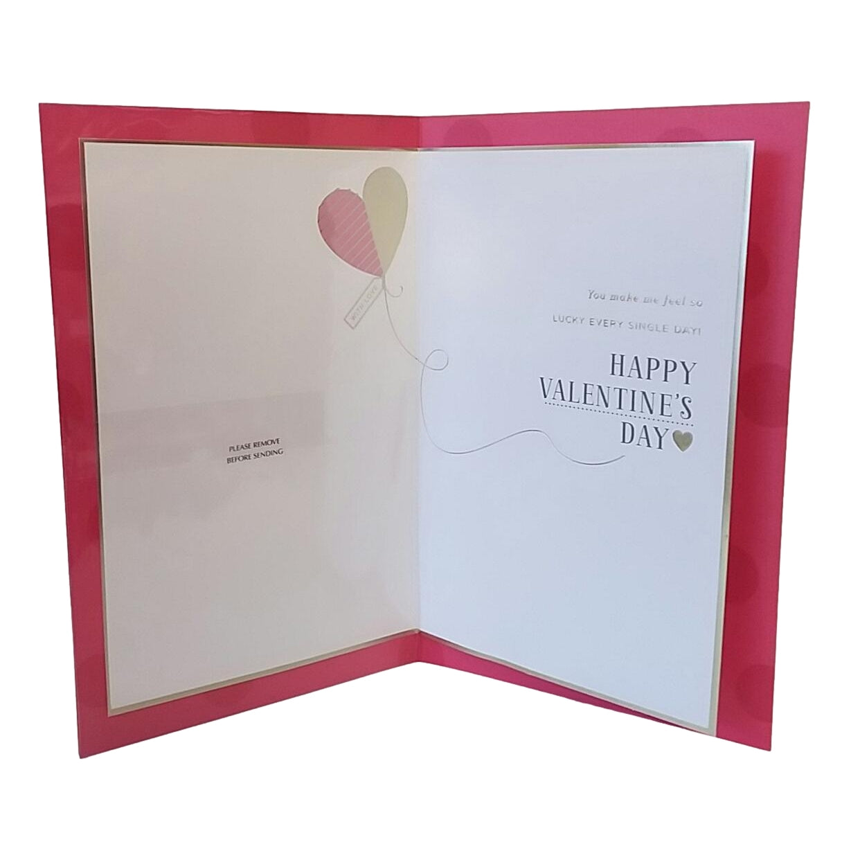 Gorgeous Girlfriend Heart Balloons Valentine's Day Card