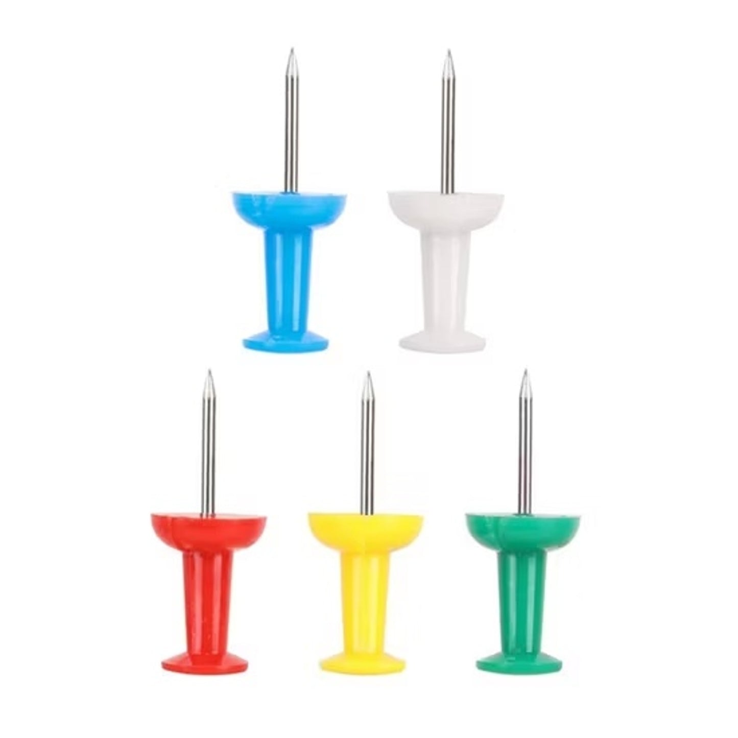 Bulk Pack of 500 Assorted Coloured Push Pins