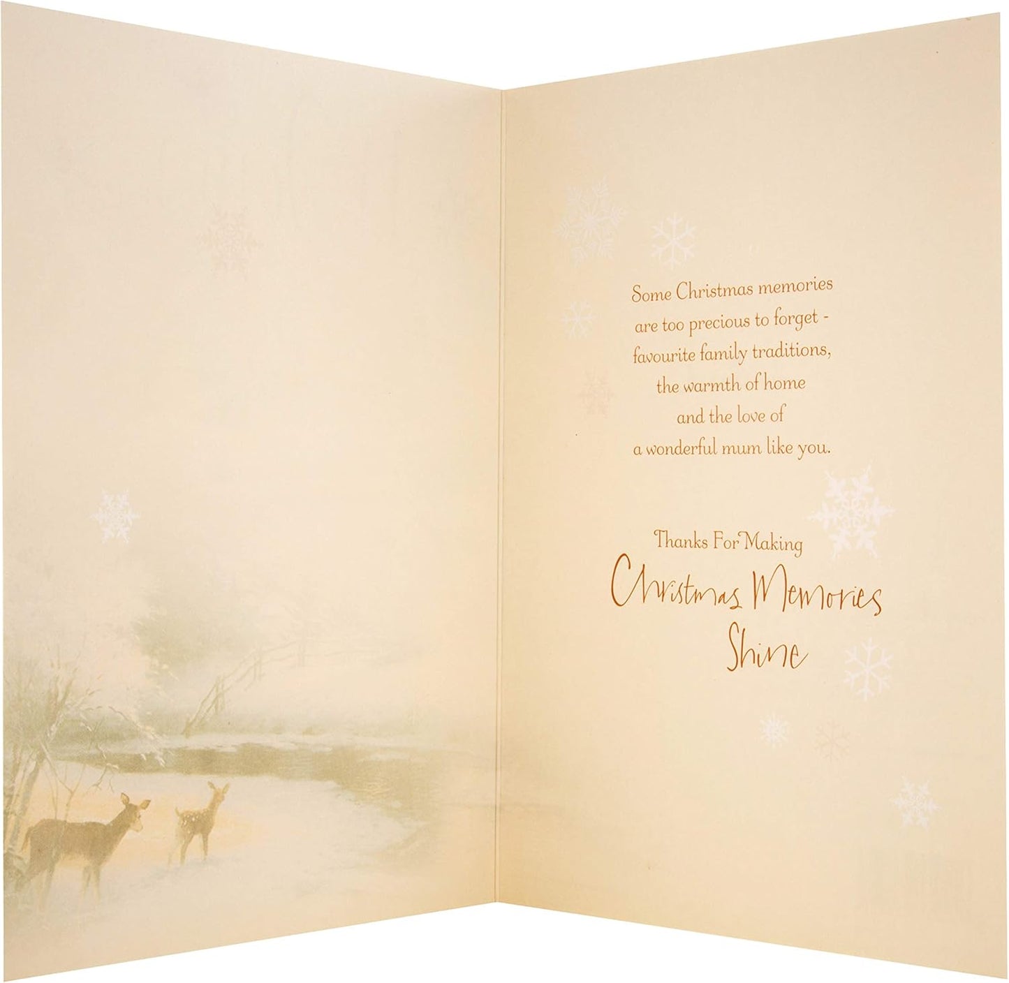 Beautiful Scenery Design Mom Christmas Card