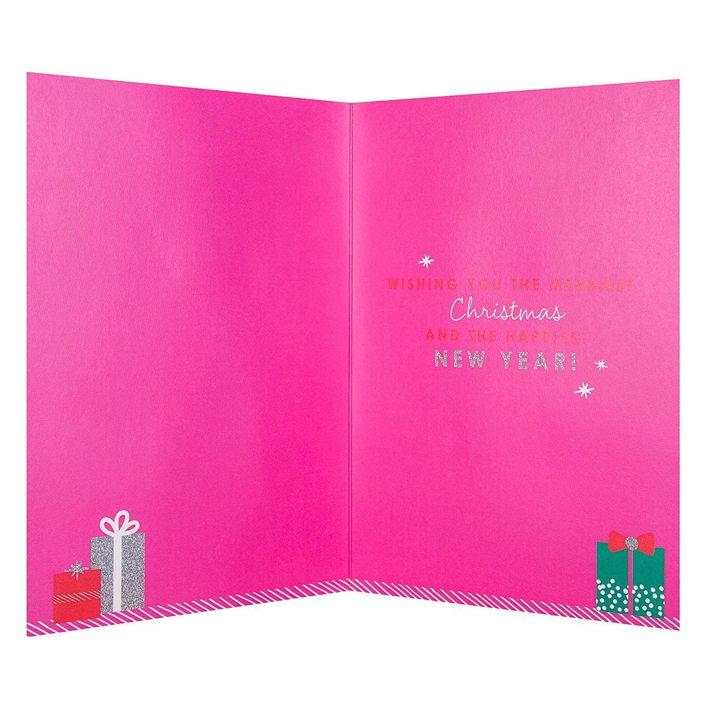 Daughter Christmas Card 'Merriest Christmas'