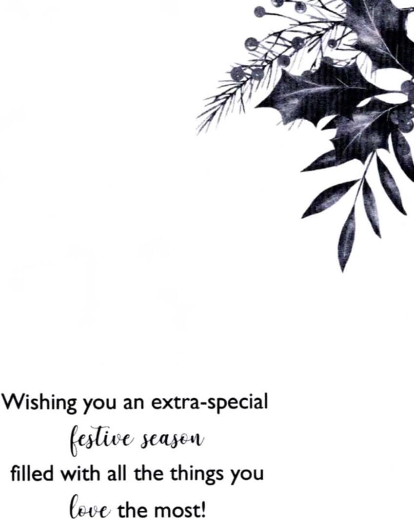 Hand-Finished Embellished Brother & Partner Christmas Card