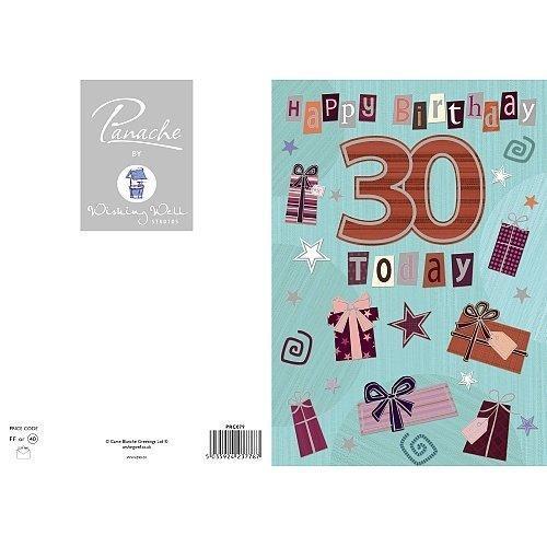 Happy Birthday 30 Today Birthday Card