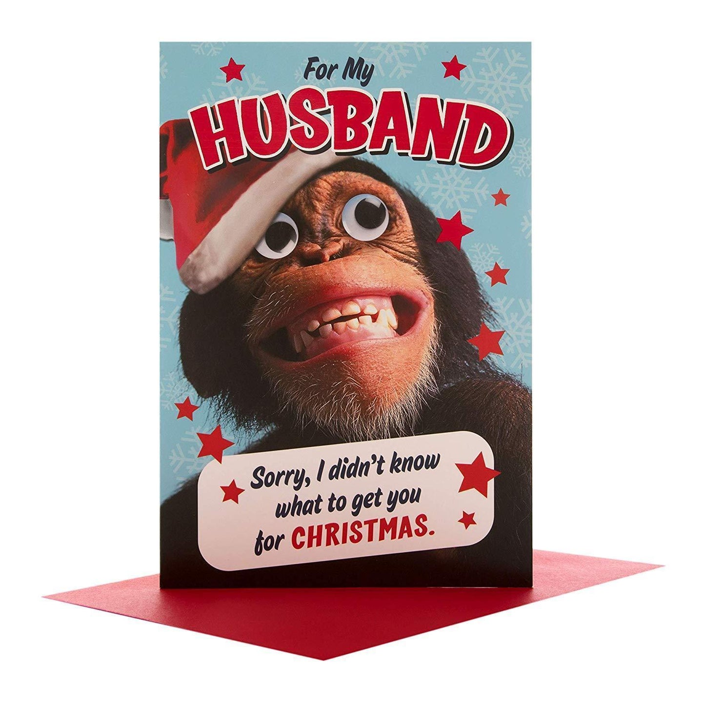 Husband Humour Christmas Card 'Me for A Wife'