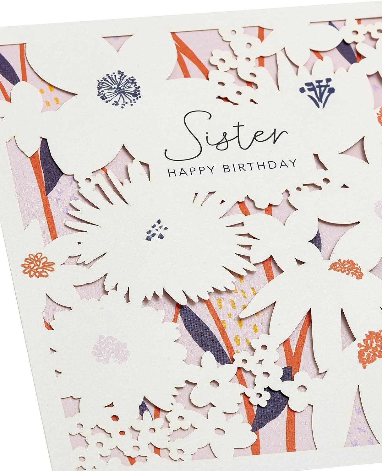 Pretty Floral Design Sister Birthday Card