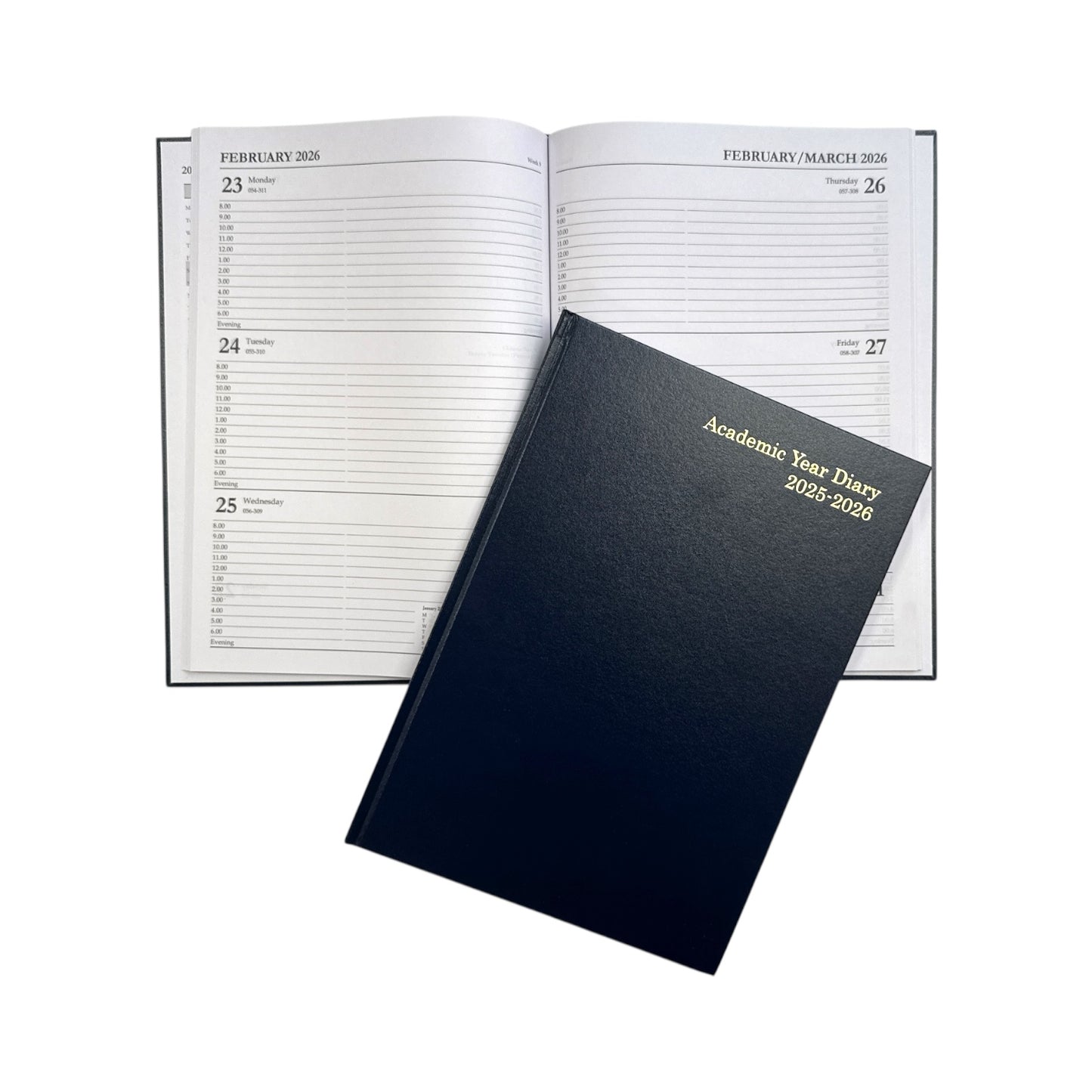 Janrax 2025-2026 A4 Week to View Blue Academic Diary