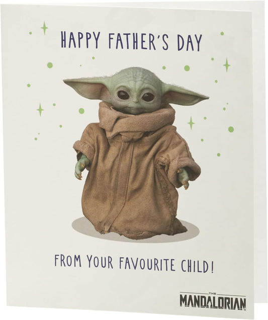 Disney The Mandalorian Funny Design Father's Day Card