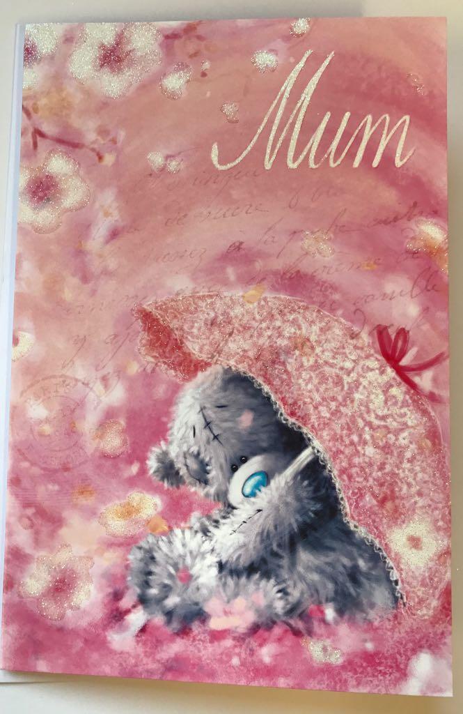 Mum Bear & Umbrella Front Tatty Teddy Mother's Day Card