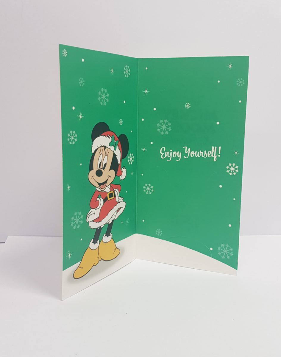 Disney Minnie Mouse Money Wallet Christmas Card