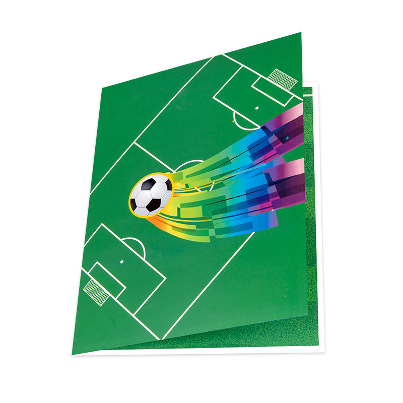 Goal Time 3D Soccer Pop Up Greeting Card