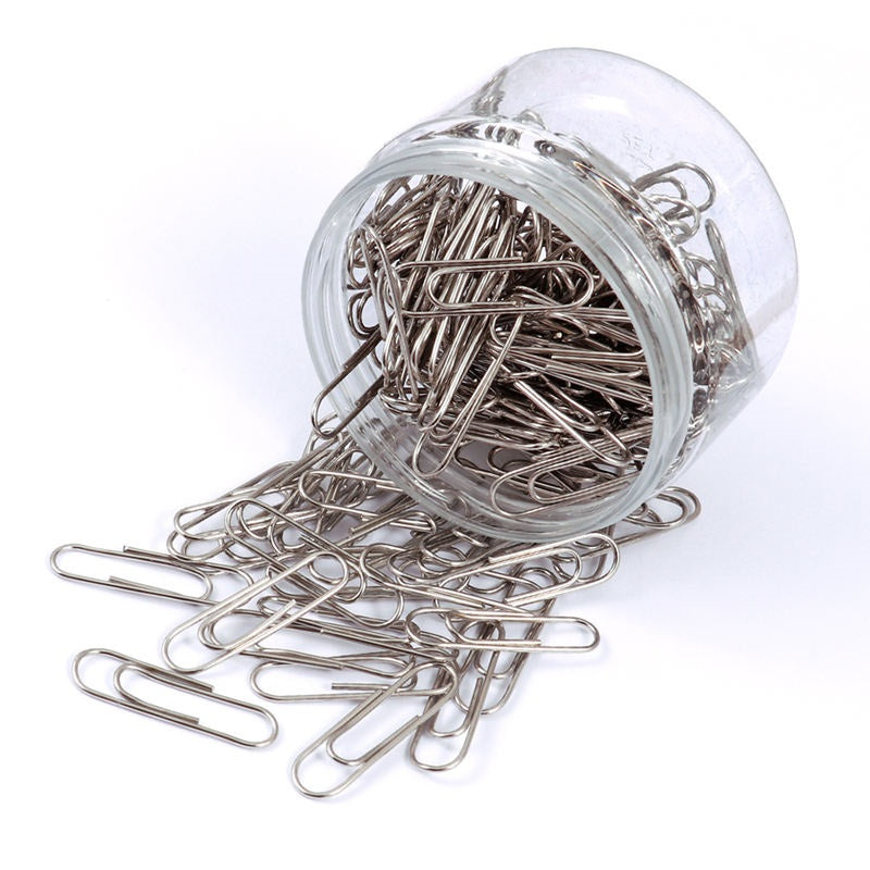 Pack of 900 Nickel Paper Clips 28mm