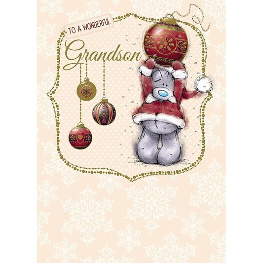 Wonderful Grandson Me to You Bear Christmas Card
