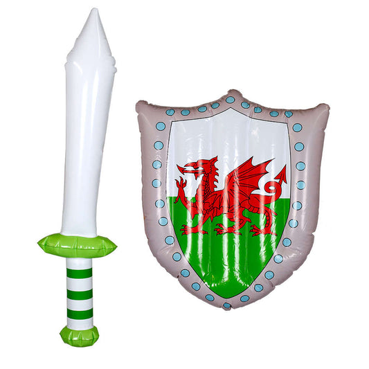 Inflatable Welsh Sword and Shield
