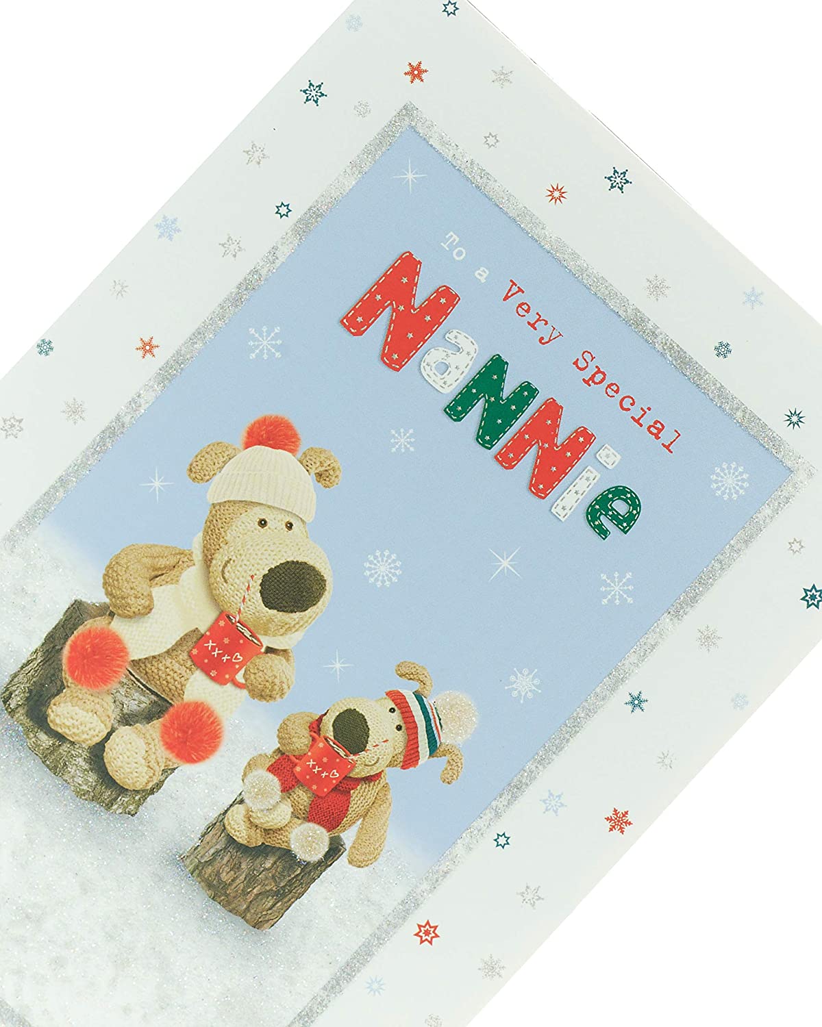 Nannie Christmas Card Cute Boofle Design 