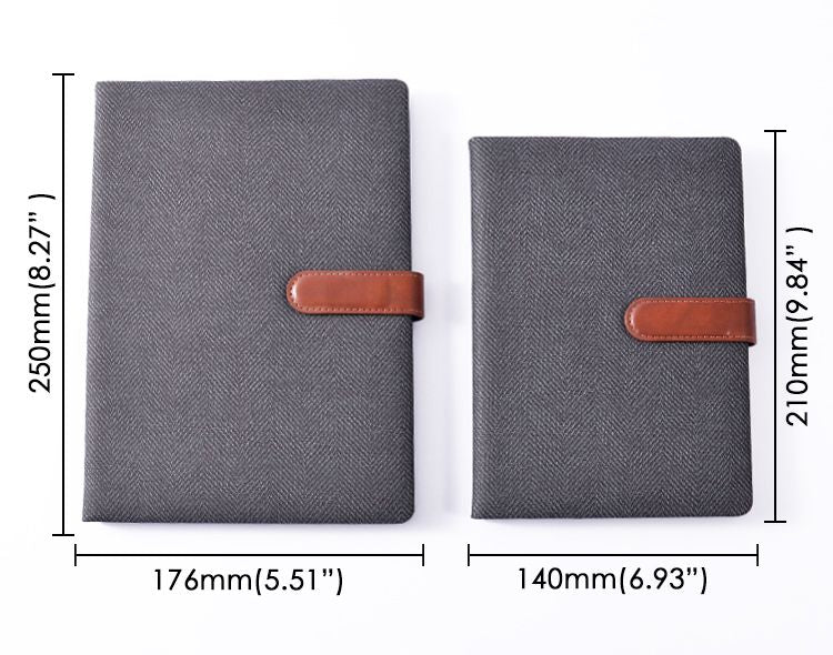 Single B5 96 Sheets Ruled PU Leather Hardcover Notebook