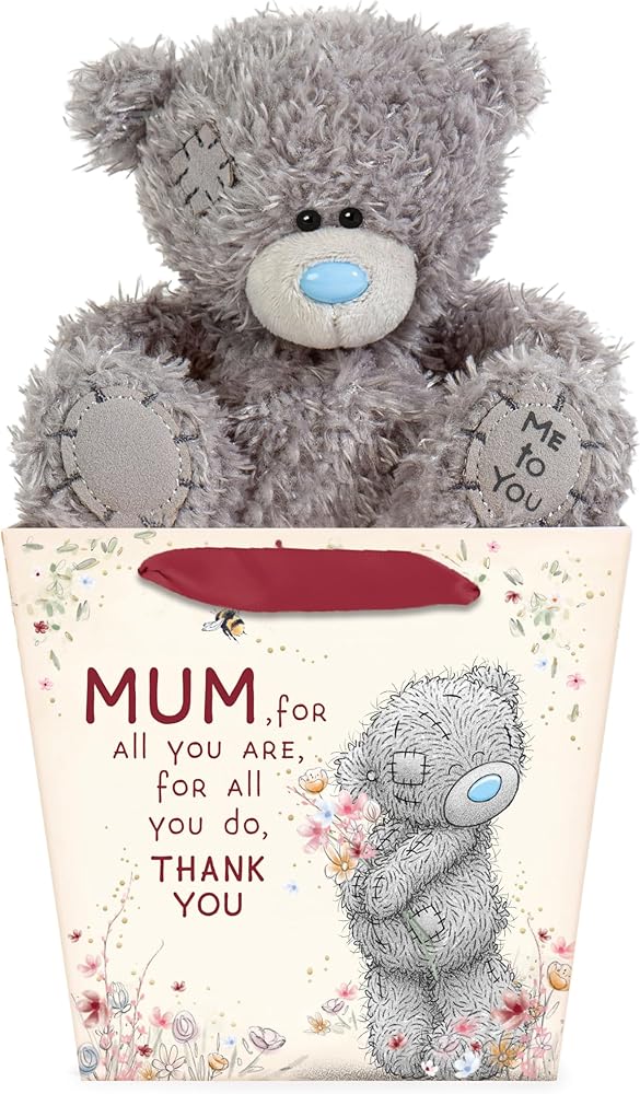 Me to You Tatty Teddy 13cm Plush Bear in a 'Thank You Mum' Bag Official Mother's Day Collection