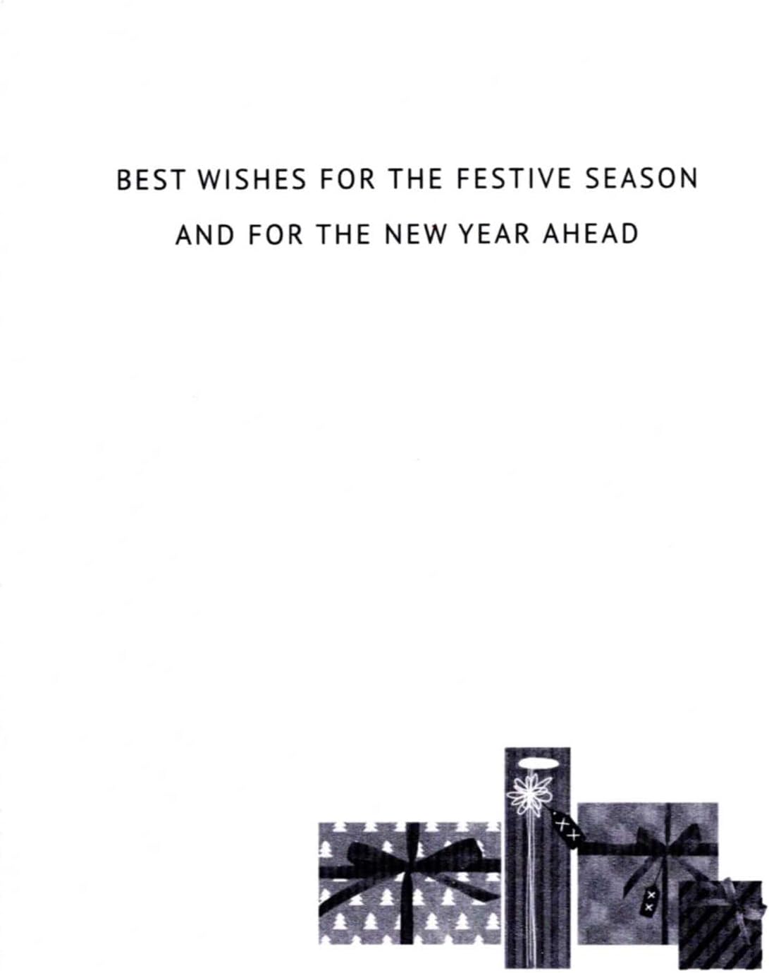 Embellished Hand-Finished Special Friends Fireside Christmas Card