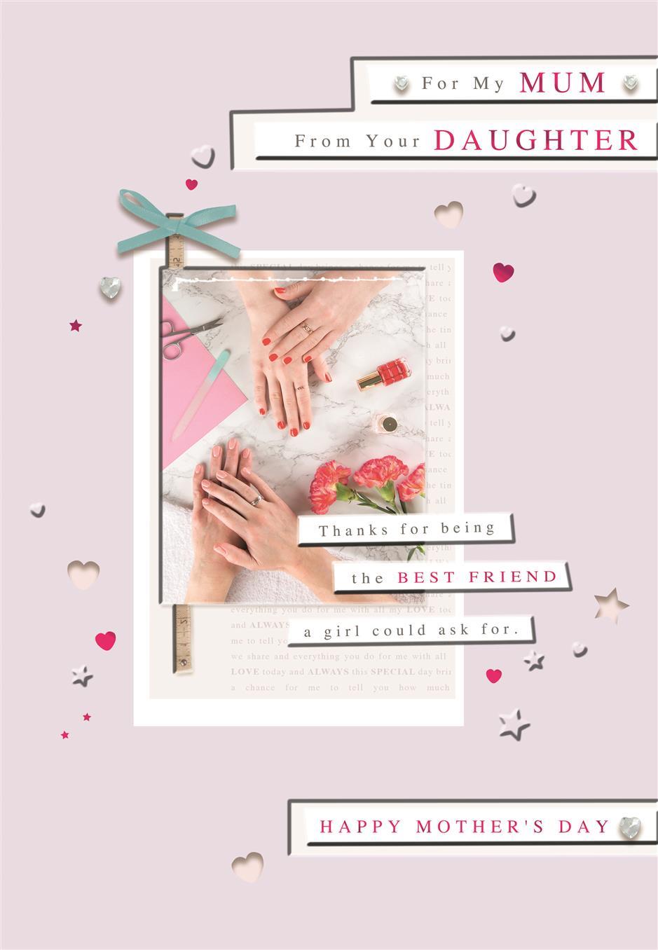 For My Mum A Photographic Design Mother's Day Card From Your Daughter