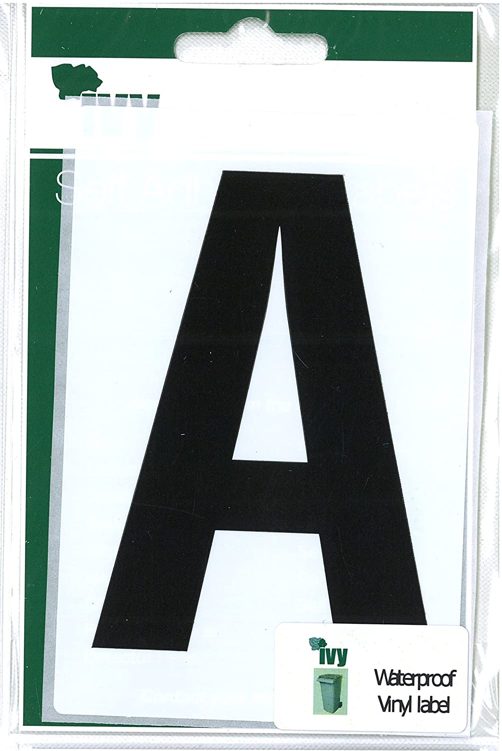 Wheelie Bin Letter Black A