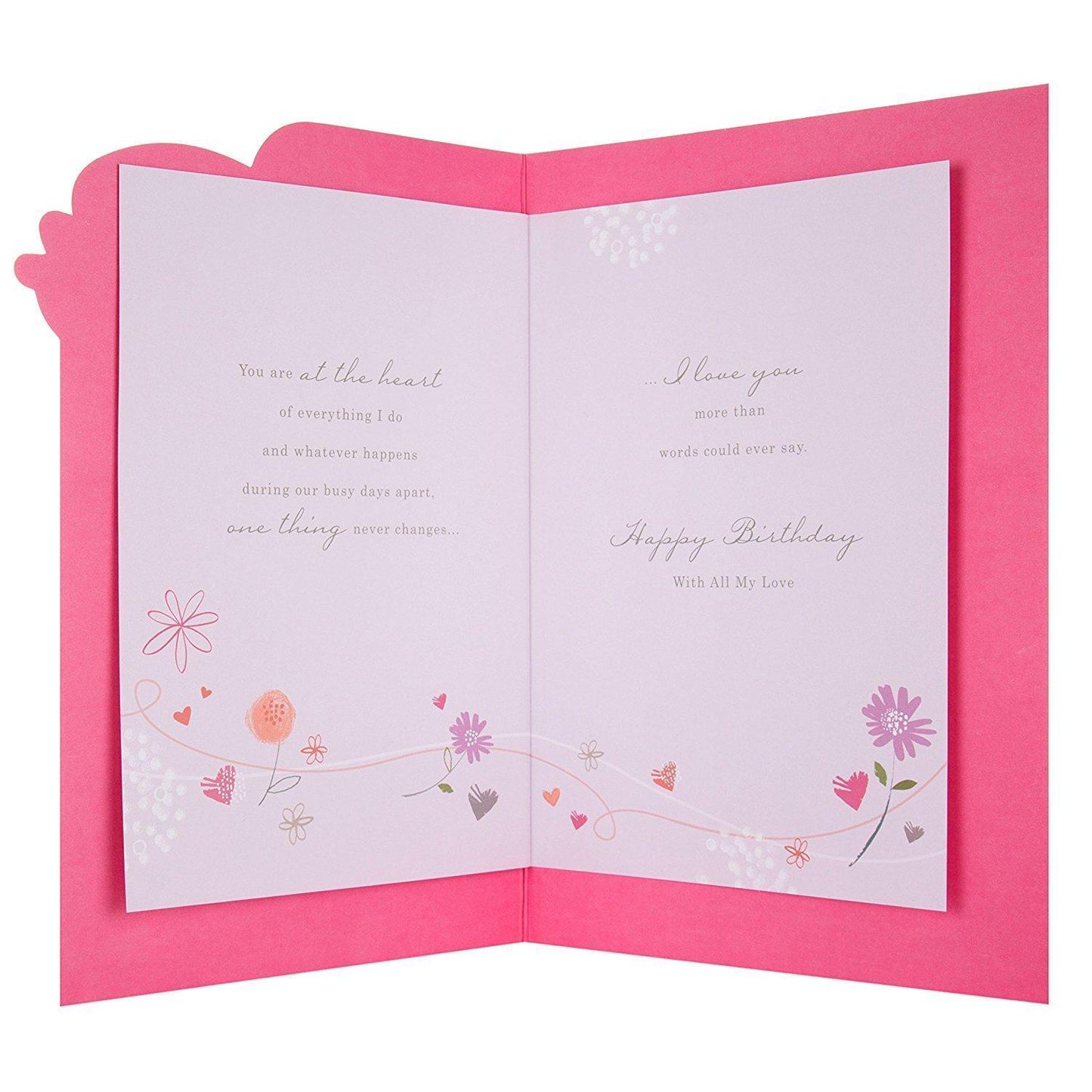 Wife Birthday Card 'All My Love' Large