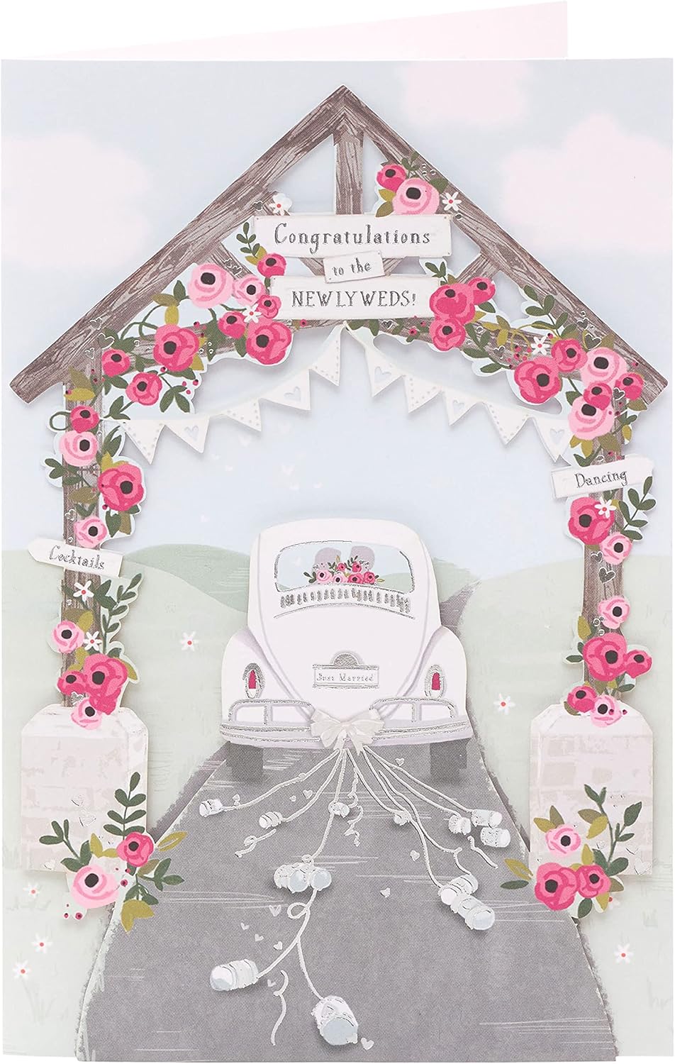 Detailed Design Wedding Congratulations Card for Him/Her/Friend