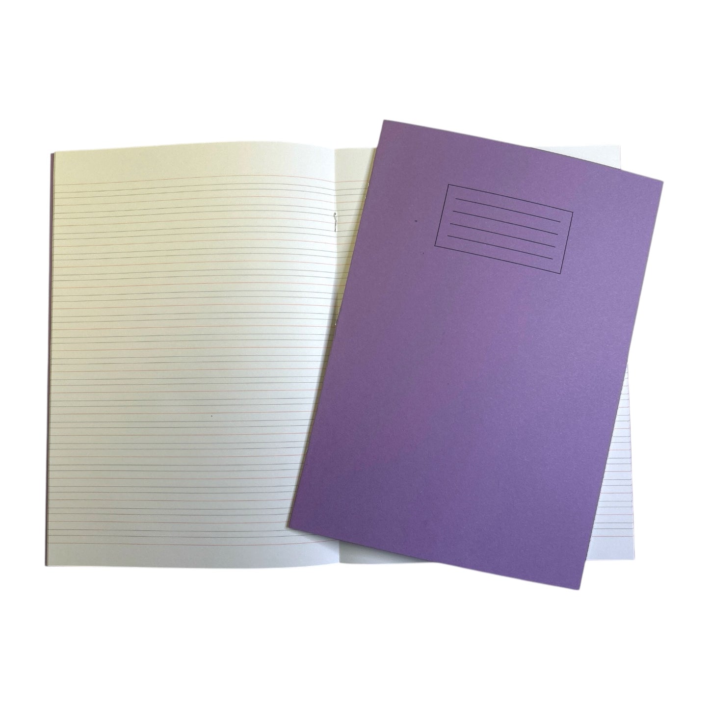 Pack of 10 Janrax A4 Purple 40 Page Handwriting Books Exercise Books WF Paper with 225gsm Manilla Cover