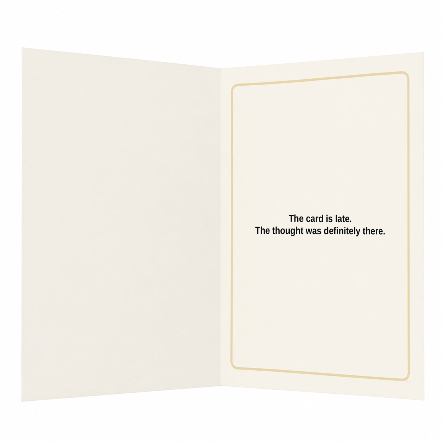 Time is a Social Construct Belated Birthday Card