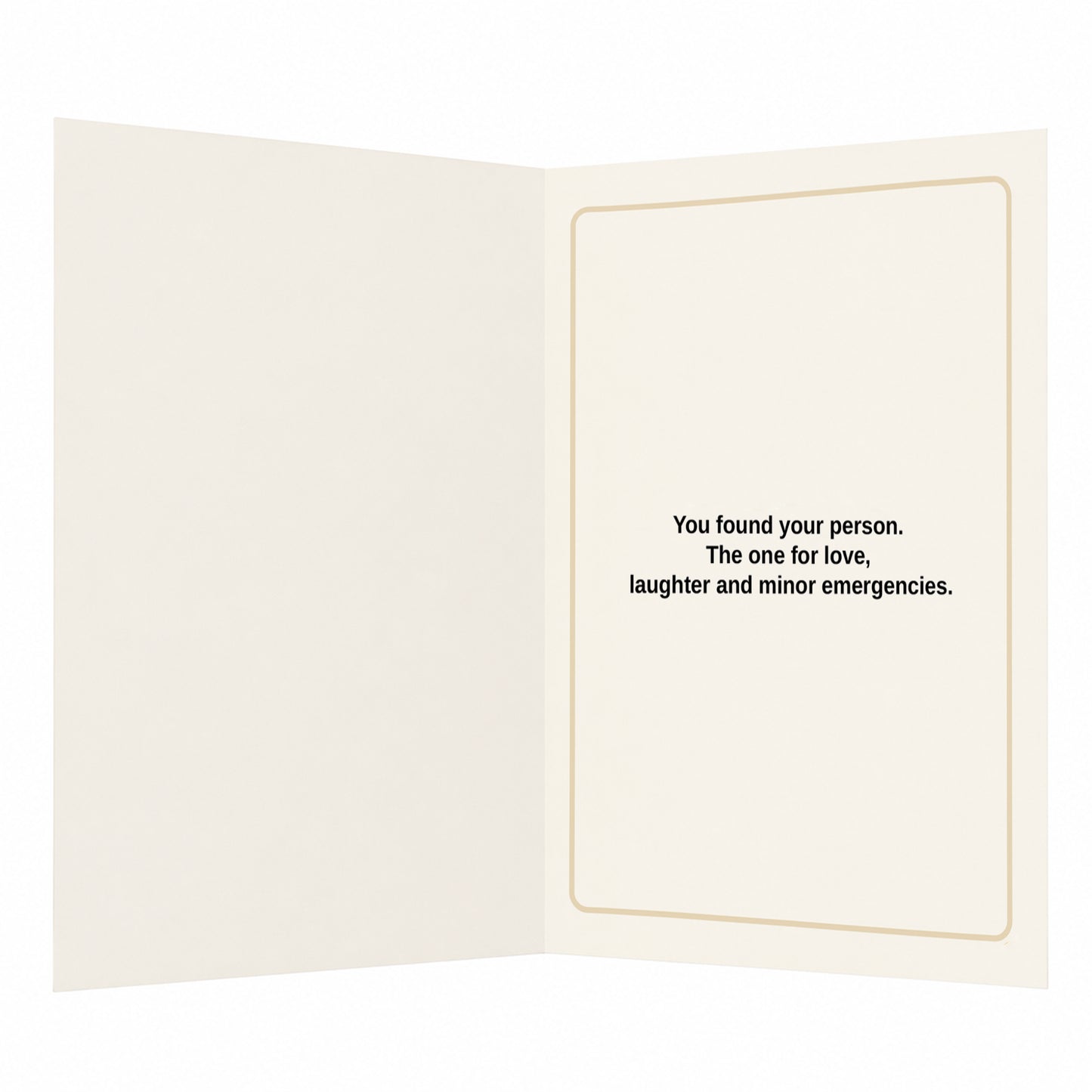 You Found Your Emergency Contact Open Card