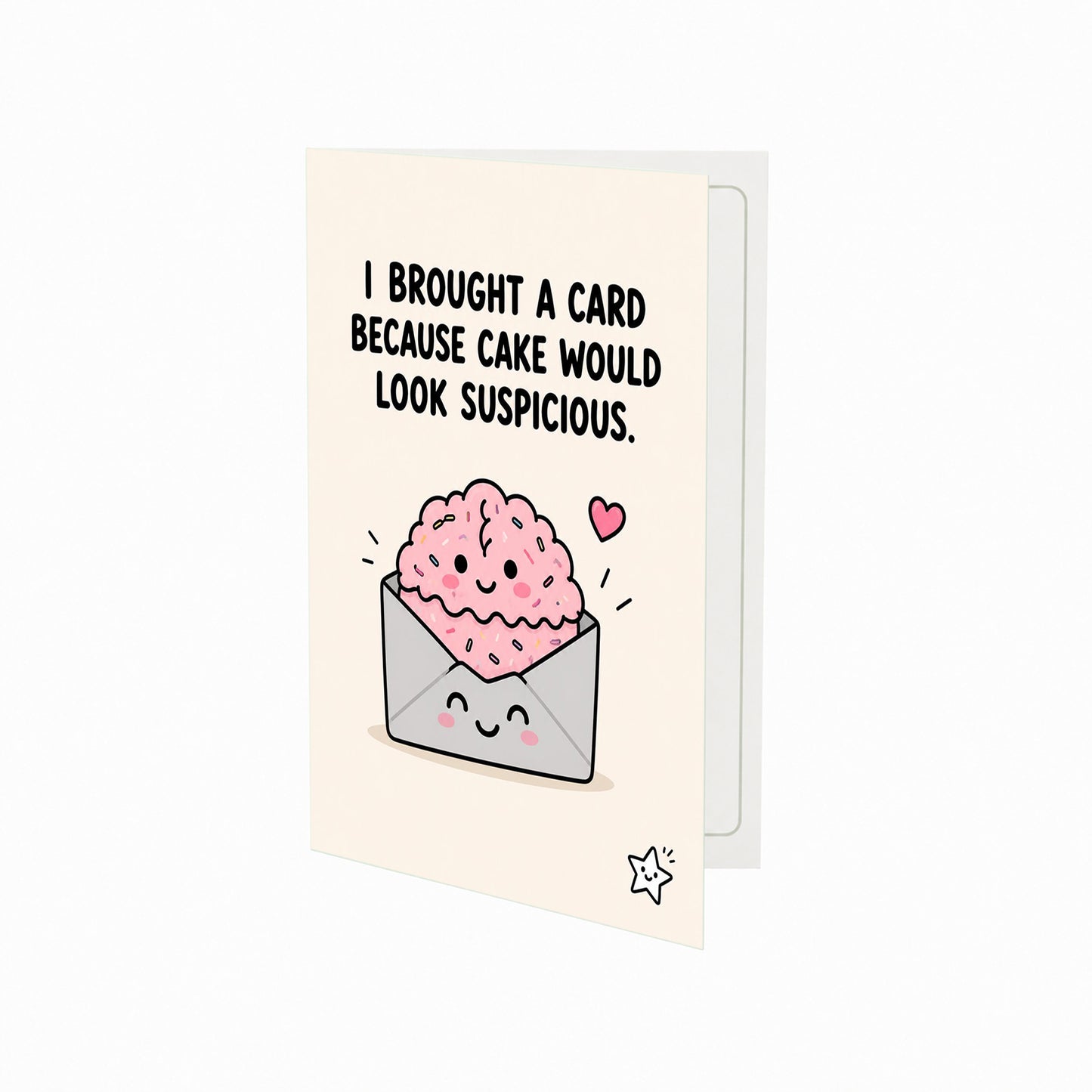 Envelope Cake Suspicious Humorous Birthday Card
