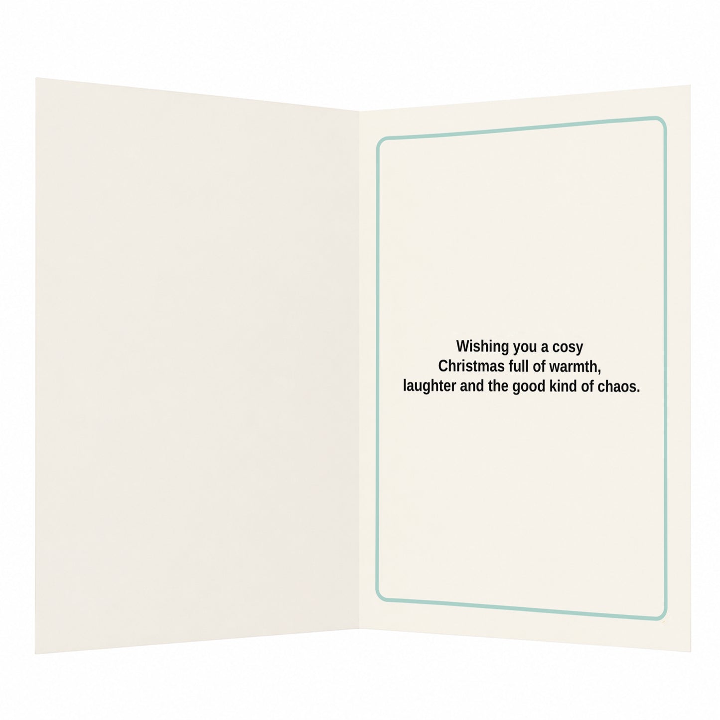 Tidings of Comfy Chaos Christmas Card