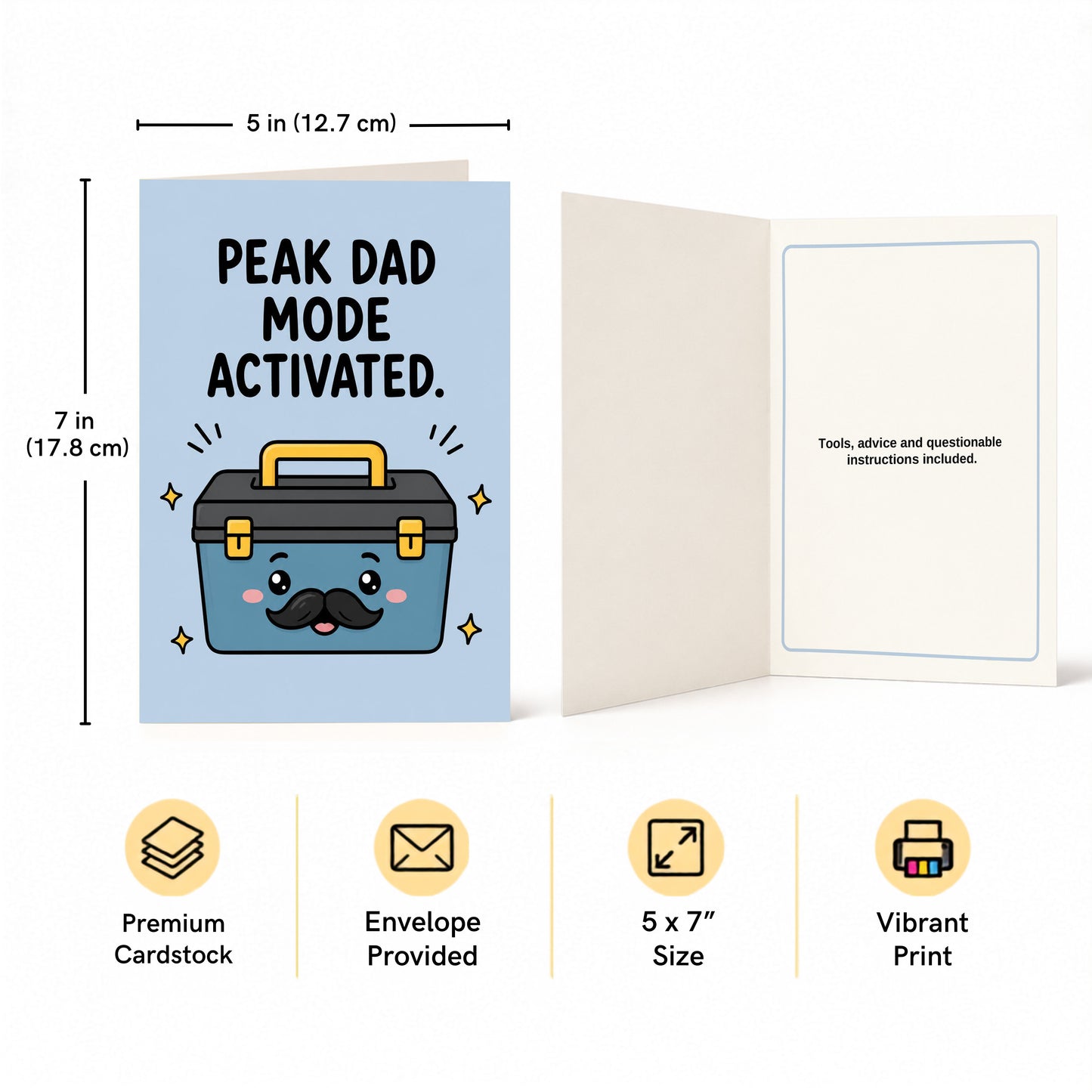 Peak Dad Mode Activated Humor Birthday, Father's Day Card