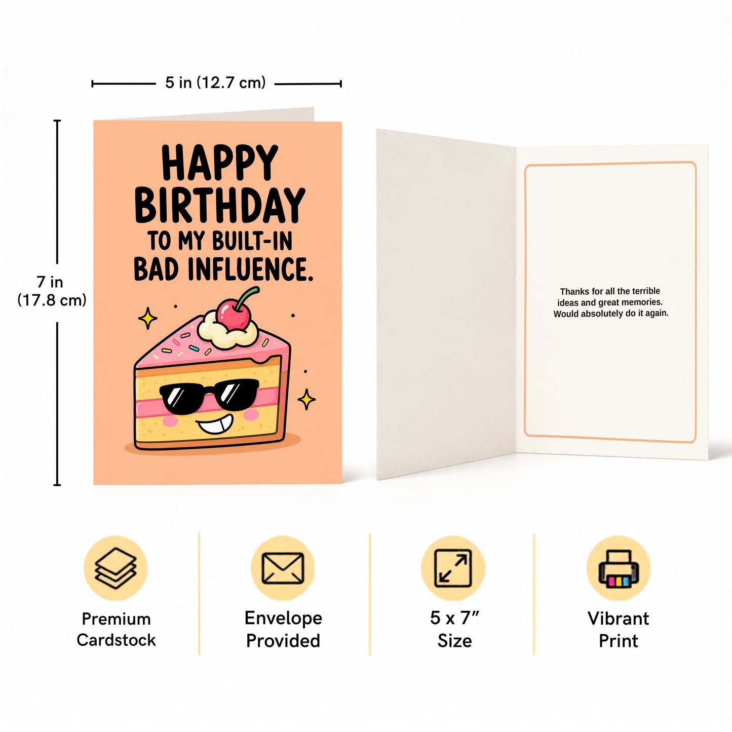 To My Built In Bad Influence Birthday Card