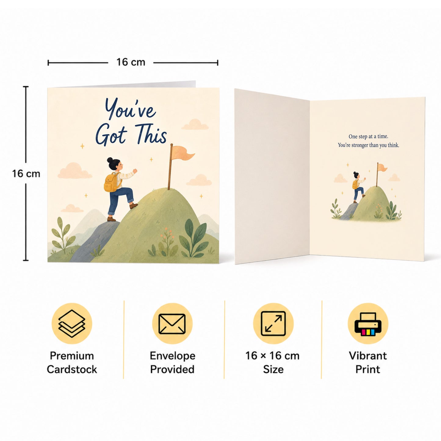 You’ve Got This Heartfelt Appreciation, Motivational Support Encouragement Card