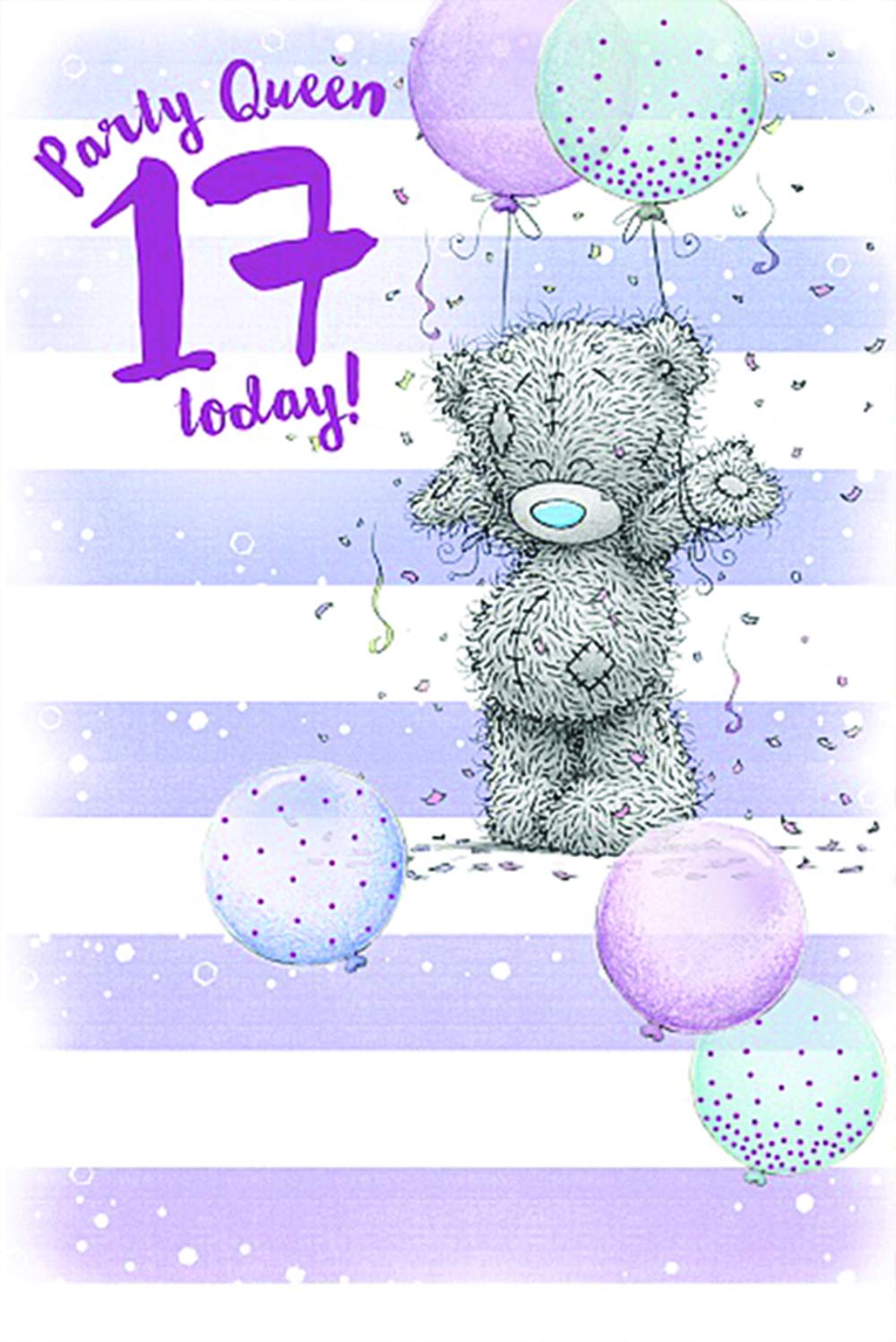 Me To You Party Girl 17 Today! Birthday Card