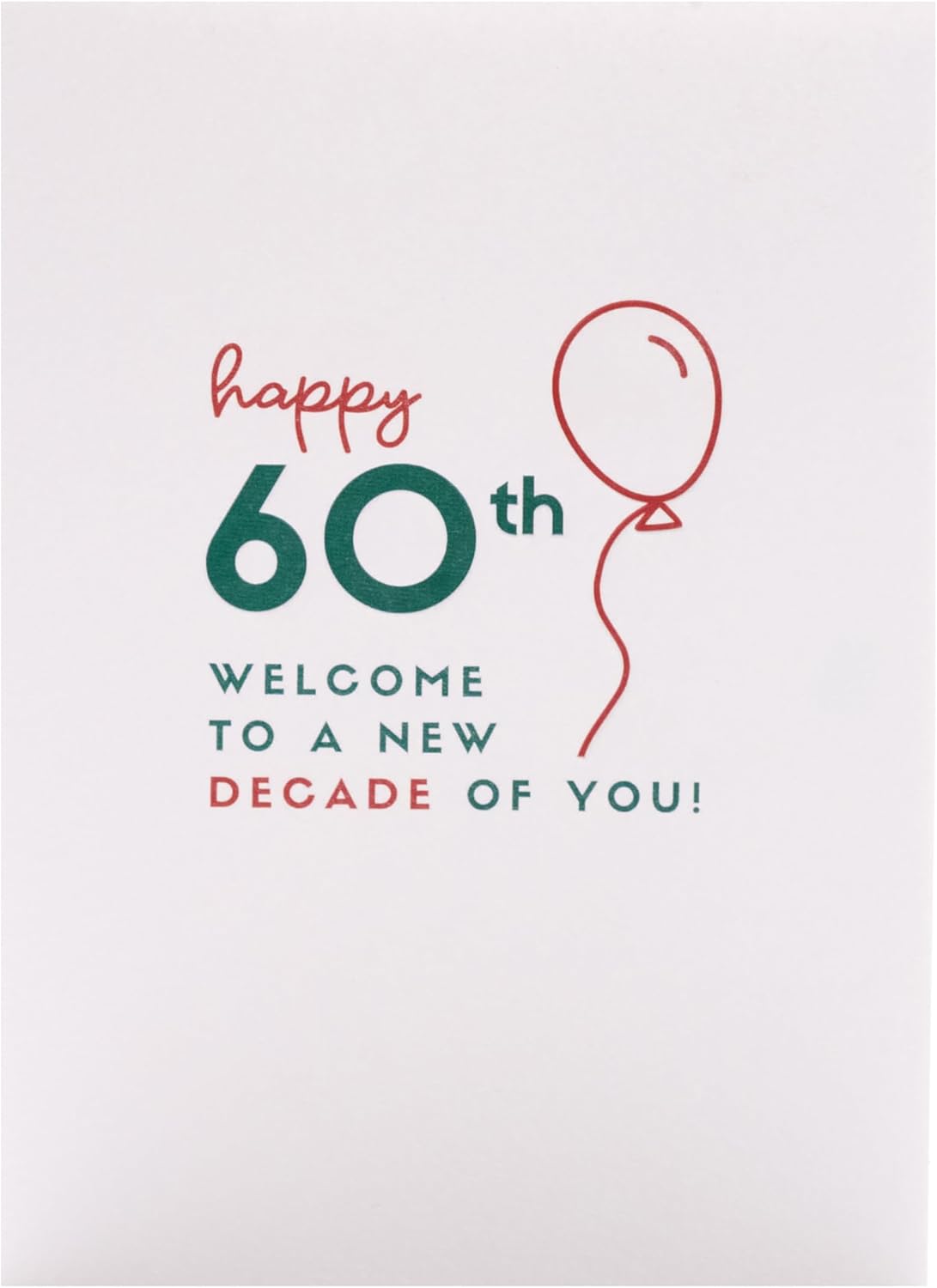 Kindred 60th Blank Birthday Card
