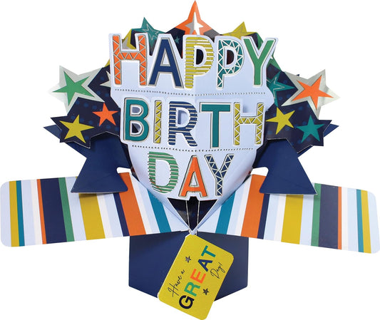 Have A Great Day Birthday 3D Pop-Up Greeting Card