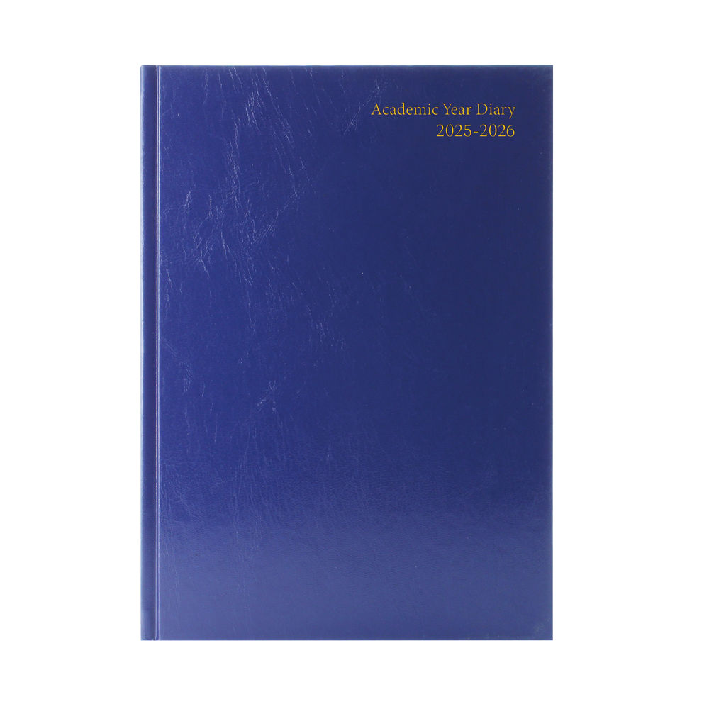 2025-2026 A4 Week to View Blue Academic Diary