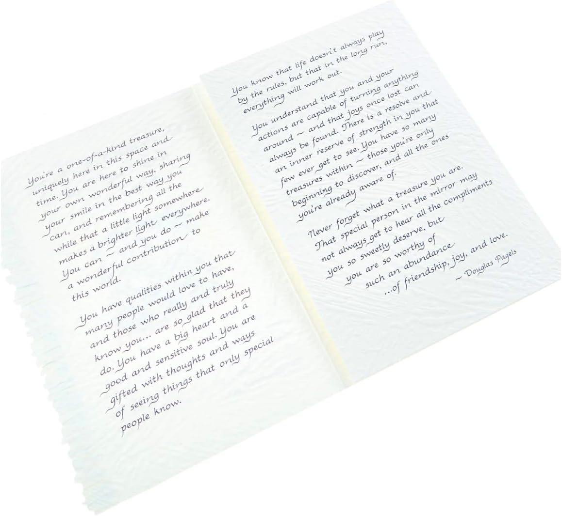 20 Beautiful Things That Are True About You Sentimental Verse Open Card