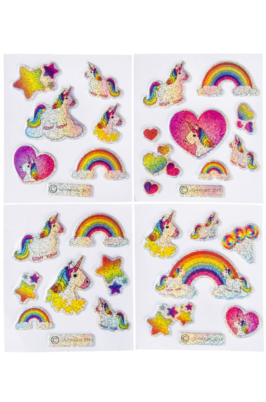 Pack of 10 Pre Filled Unicorn Theme Kids Party Favour Bags – Gift Bags with Reusable Cup & Themed Toys