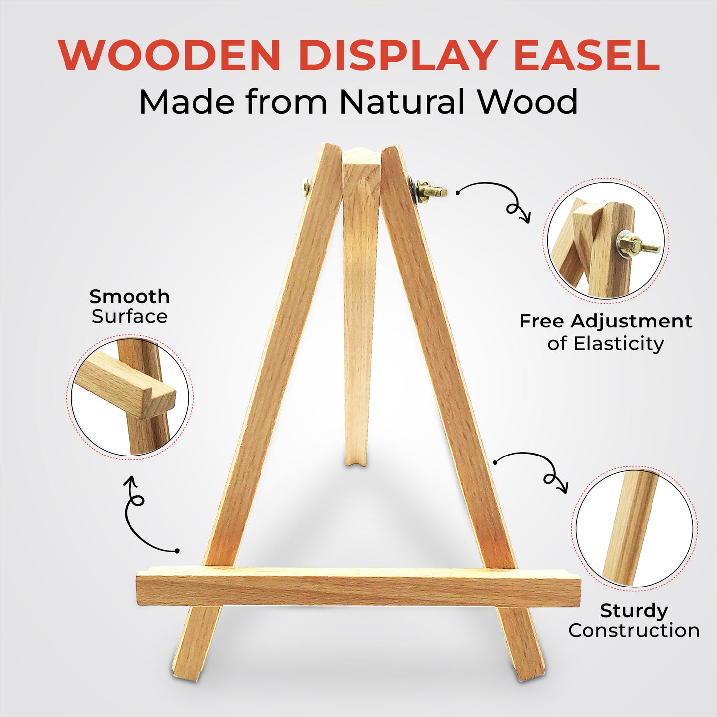23cm Wooden Art Display Easel