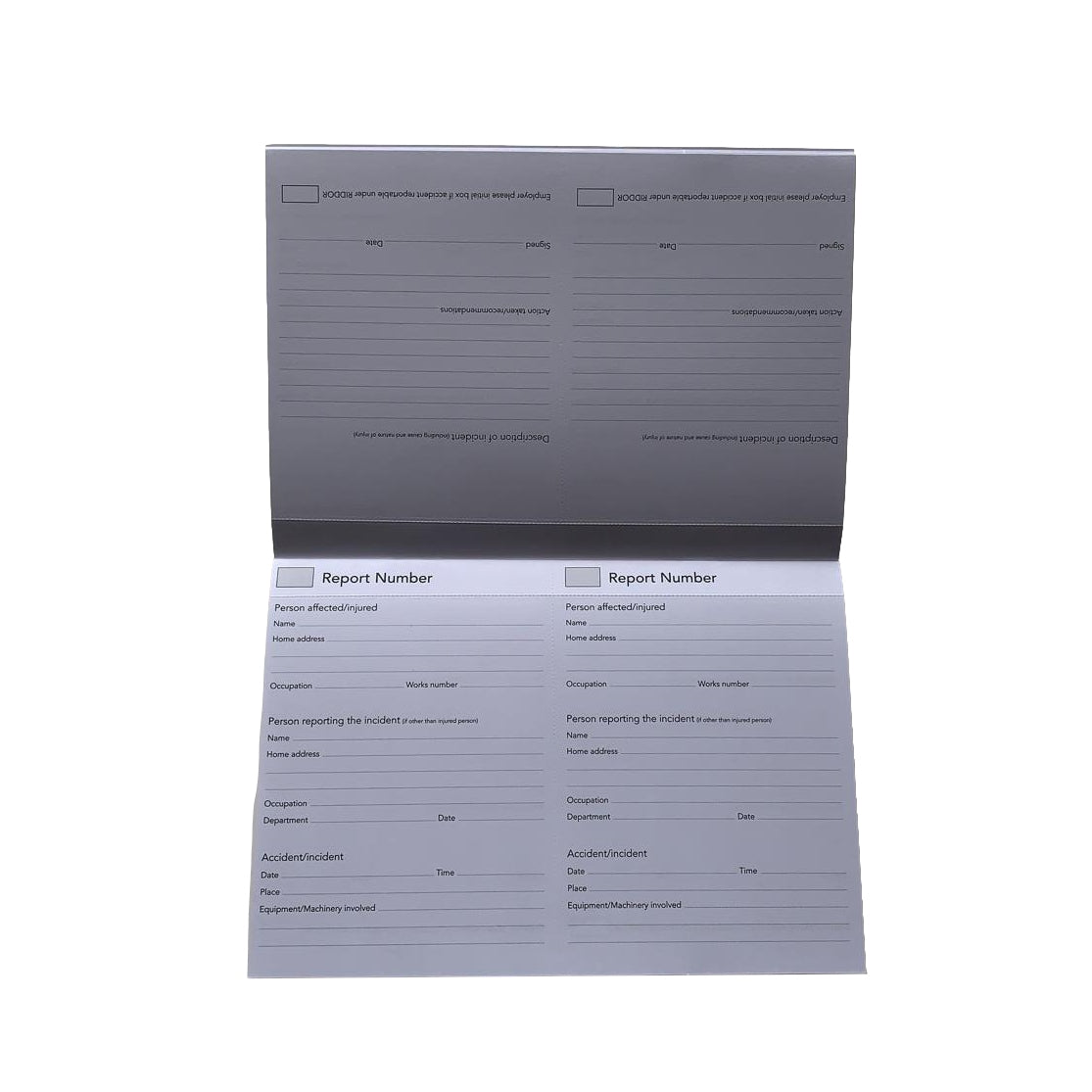 Accident Report Book - First Aid Injury Record School Office