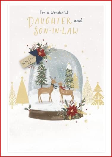 For a Wonderful Daughter and Son-in-Law Christmas Card