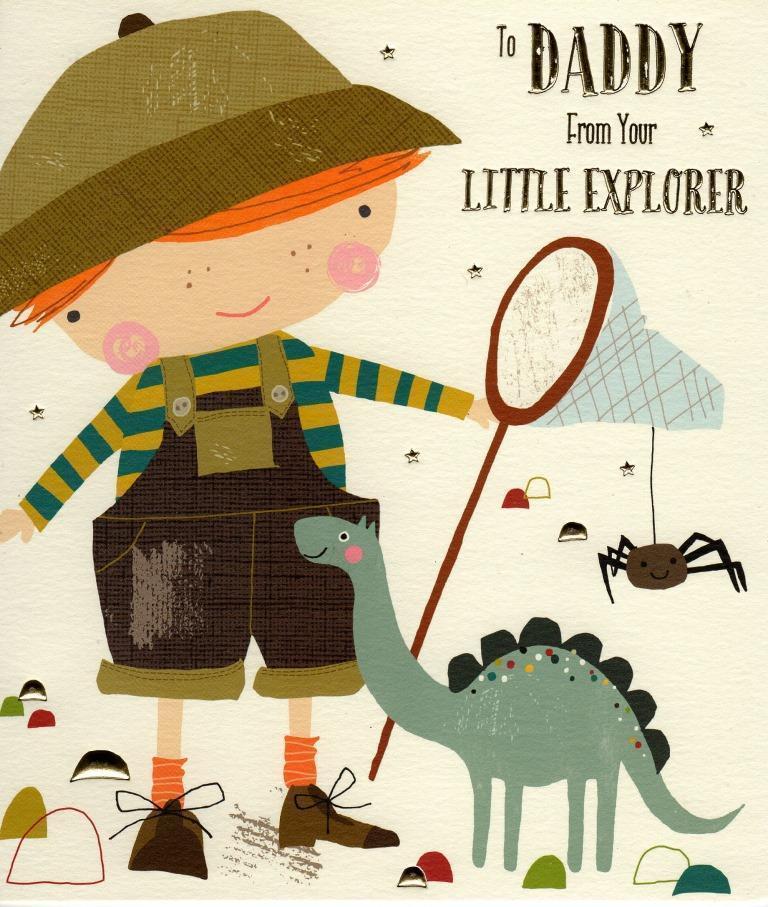 To Daddy From Your Little Explorer Father's Day Card Cute Greeting Card