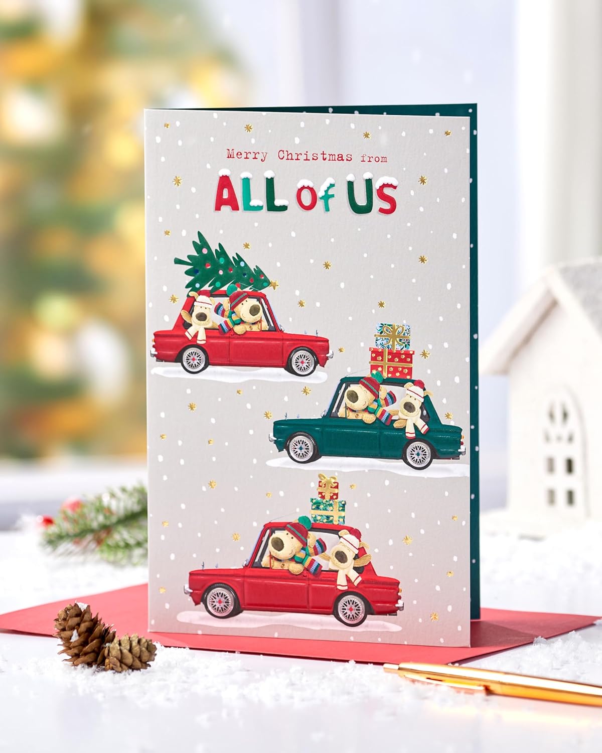 Boofles in 3 Cars From All Of Us Christmas Card