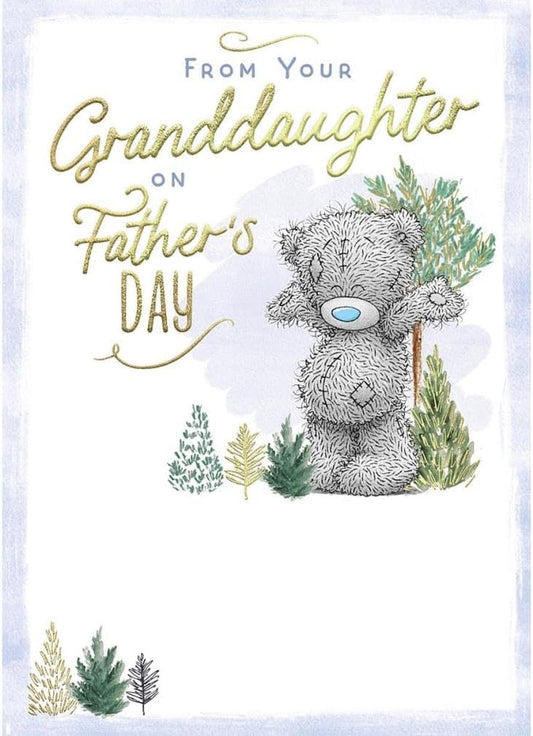 Bear With Arms Outstretched From Your Granddaughter Father's Day Card