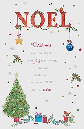 Noel How Much you Mean to Me Traditional Christmas Greeting Card 