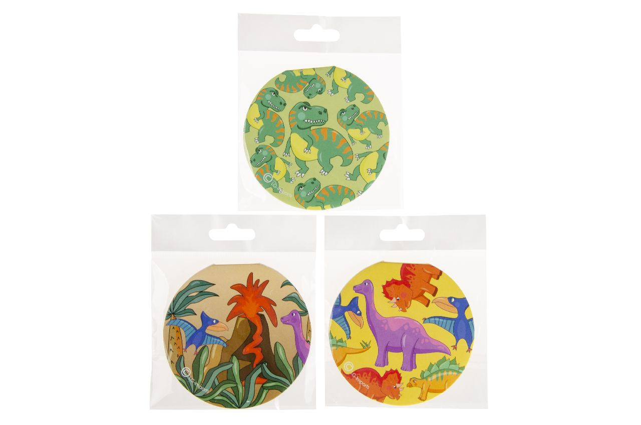 Pack of 12 Round Dinosaur Design Notebook 8cm