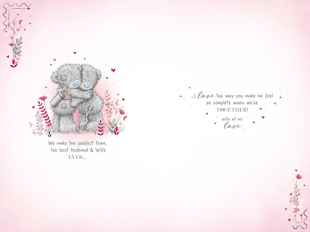 Bears With Dart Husband Valentine's Day Card